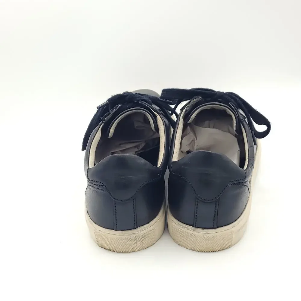 Banana Republic Rich Black Leather Lace Up Shoes Mens Size 9